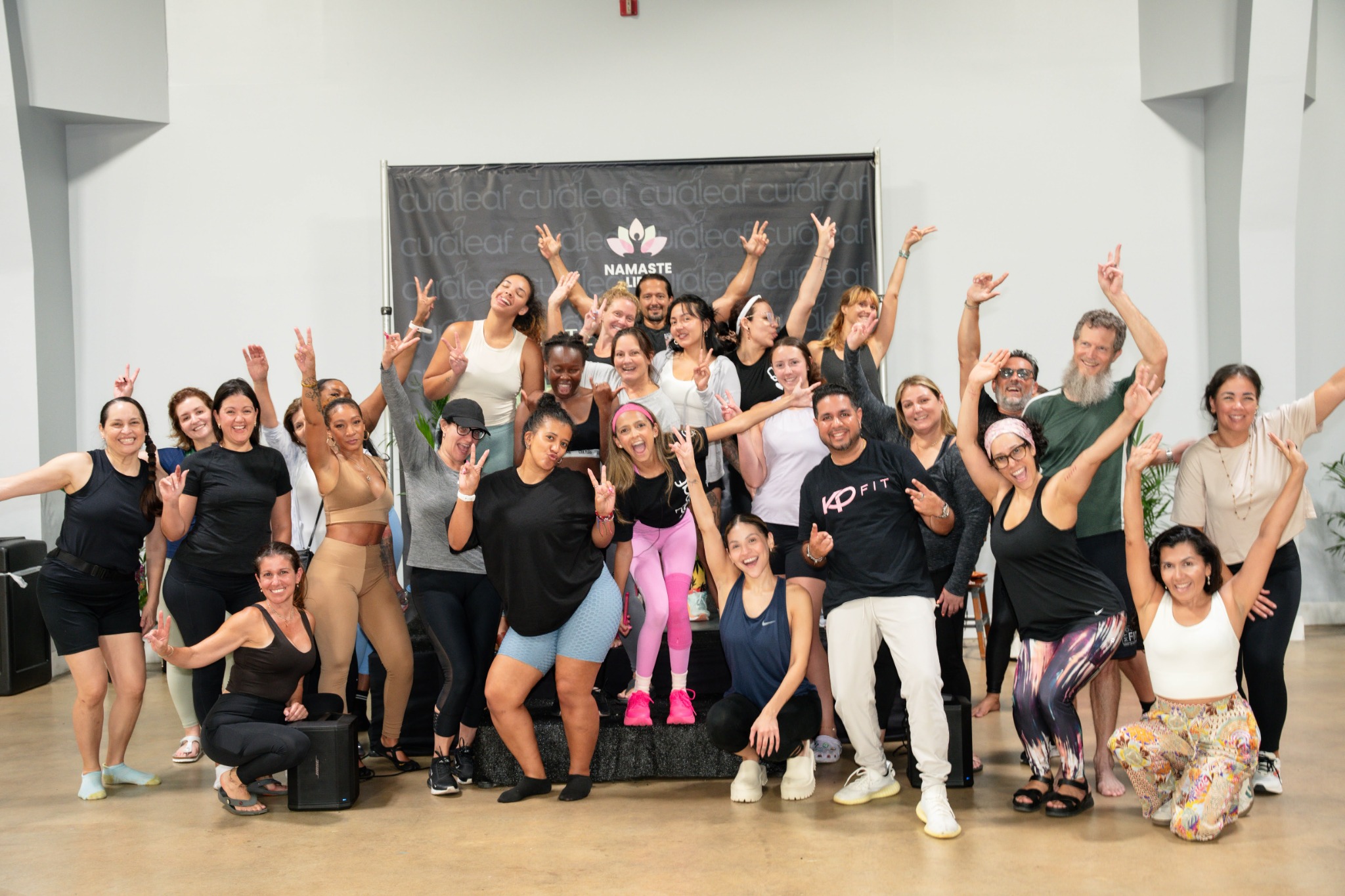 Community group at a KPFIT wellness activation